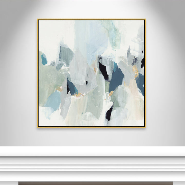 Little Talks II by Isabelle Z - Picture Frame Print on Canvas Casa Fine Arts Size: 41.5" H x 41.5" W x 2" D Format: Gold Floater Framed Canvas