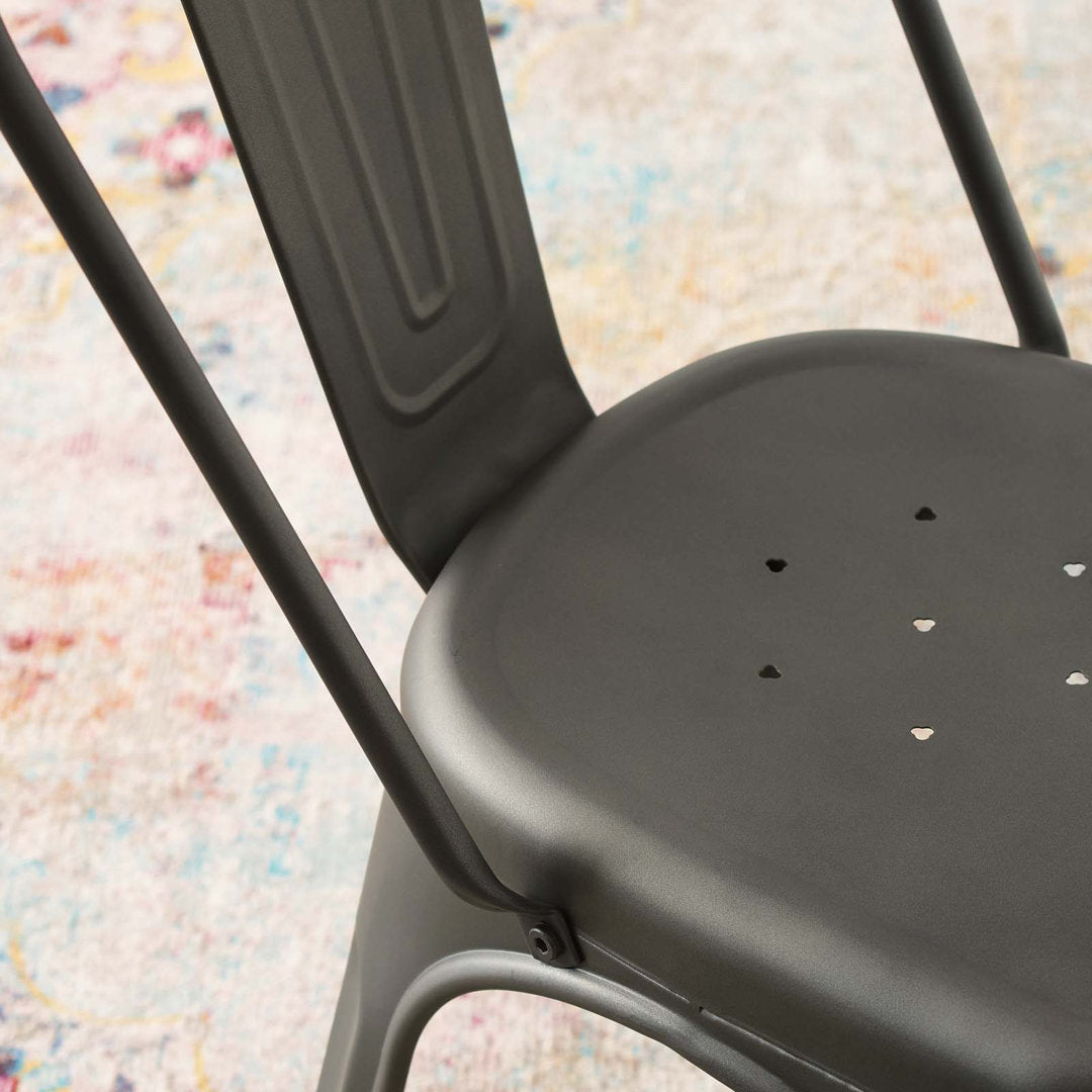 Promenade Bistro Dining Side Chair by Modway (Set of 2) Modway Color: Gunmetal