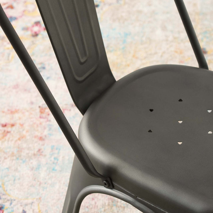 Promenade Bistro Dining Side Chair by Modway (Set of 2) Modway Color: Gunmetal