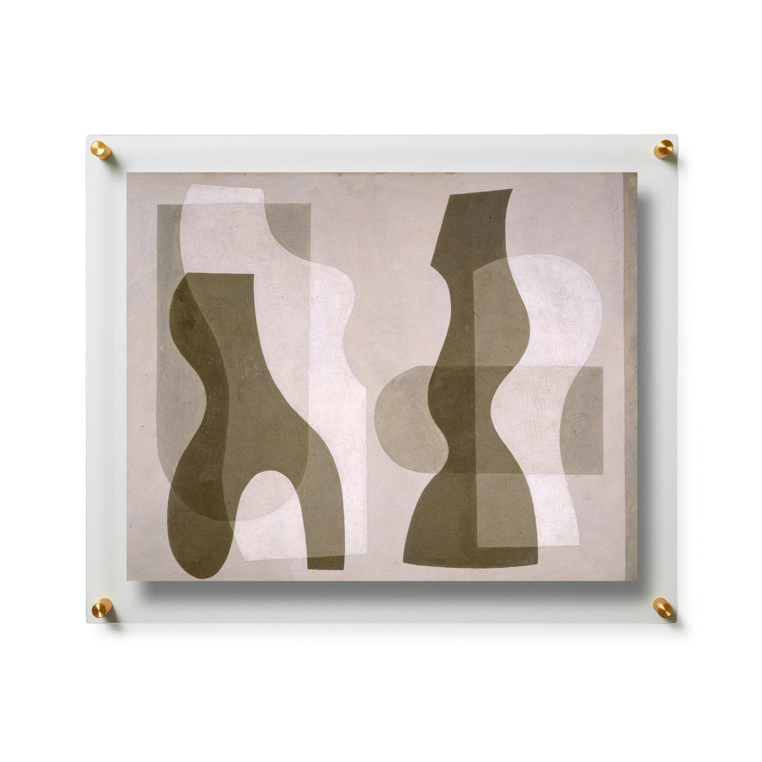 Clear UV-Grade Acrylic Modern Floating Picture Frame - Gold Wexel Art Photo Size: 16" x 20"
