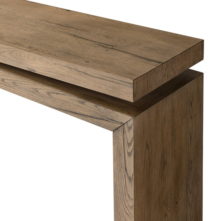 Henn Solid Wood Console Table Birch Lane™ Color: Rustic Gray Size: 30.75" H x 78.75" W x 15" D