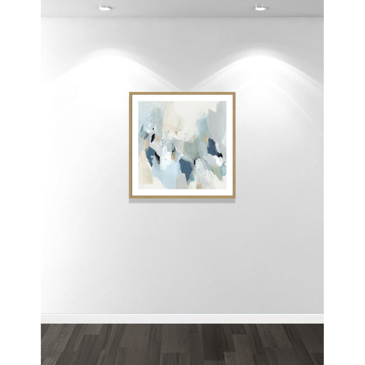Little Talks II by Isabelle Z - Picture Frame Print on Canvas Casa Fine Arts Size: 33.25" H x 33.25" W x 0.75" D Format: Beige Wood Framed Paper