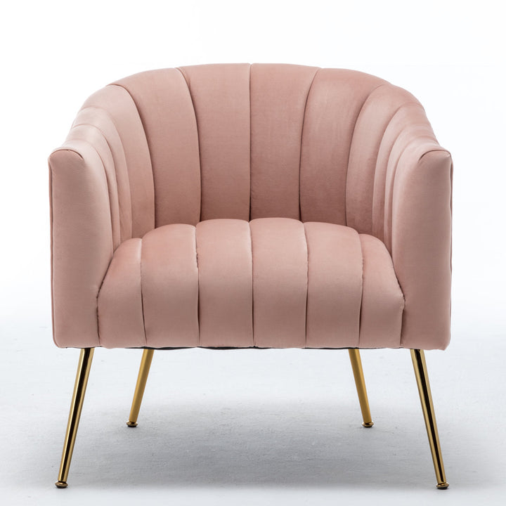 Murrow 28" W Tufted Velvet Armchair Willa Arlo™ Interiors Fabric: Pink Velvet