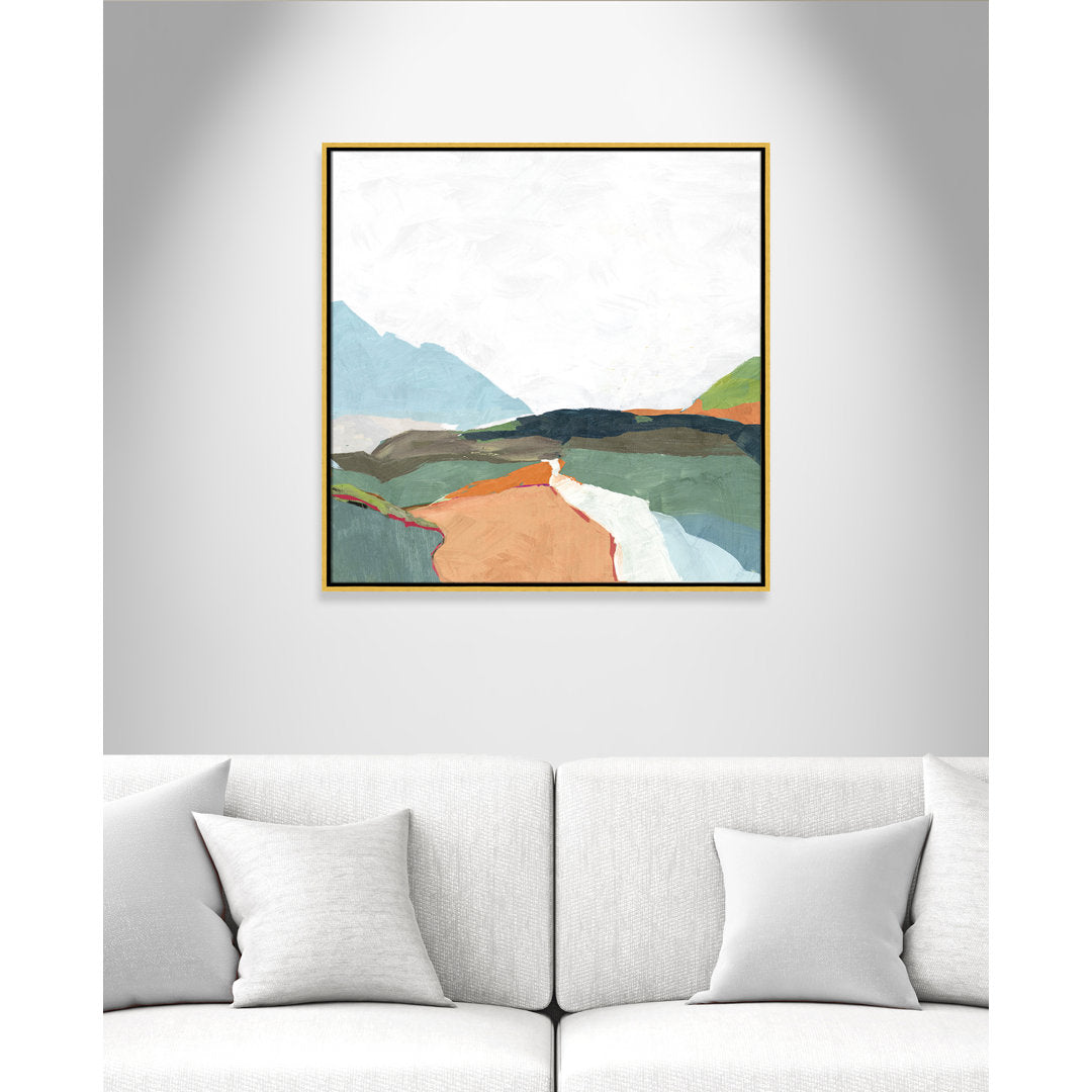 April Morning - Floater Frame Painting on Canvas Joss & Main Size: 31.5" H x 31.5" W x 2" D Format: Gold
