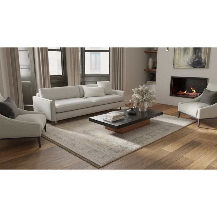 Alberdine Transitional Medallion Handmade Sand Rug Lark Manor™ Rug Size: Rectangle 9' x 12'