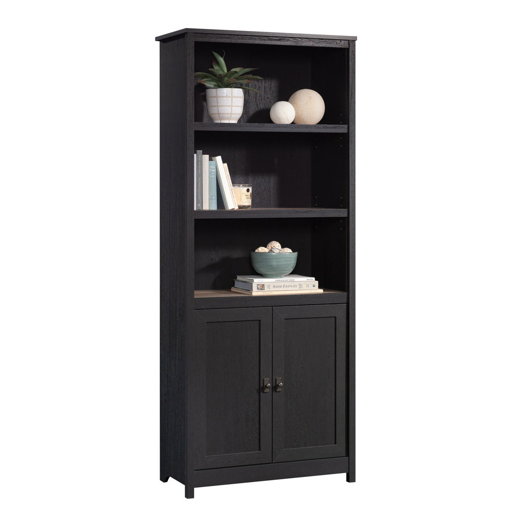 Myrasol 71.5" H x 29.29" W Standard Bookcase Highland Dunes Color: Raven Oak
