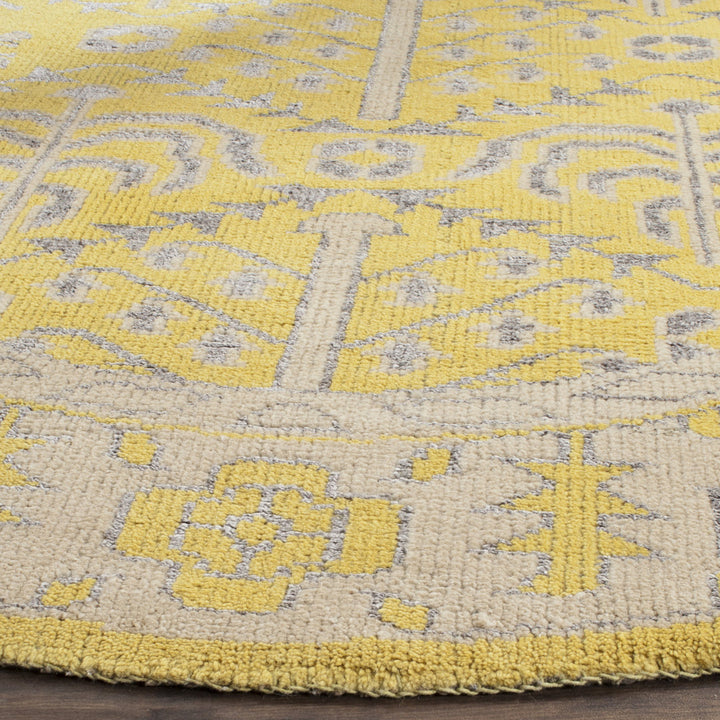 Brownsburg Stone Wash Hand Knotted 55% Wool, 10% Viscose, 35% Cotton Oriental Rug Bungalow Rose Rug Size: Round 6'