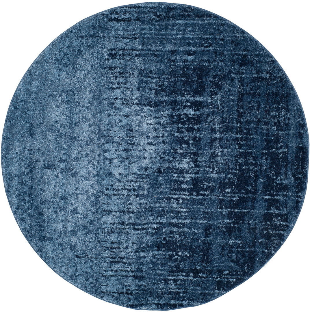 Socorro Retro Performance Ombre Rug Wrought Studio™ Rug Size: Round 10'