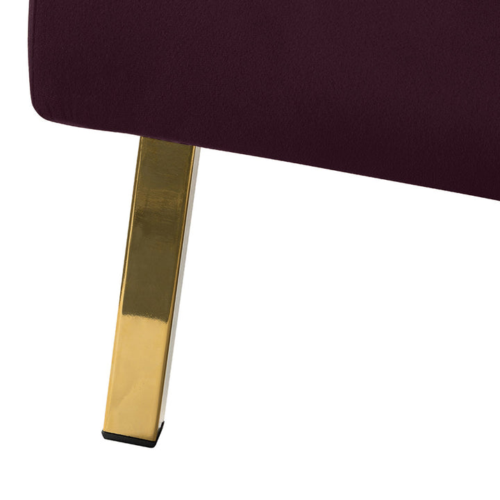 Clayne Velvet Armchair Etta Avenue™ Fabric: Purple Velvet