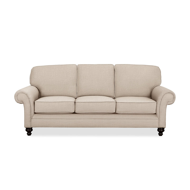 Gaige 88" Rolled Arm Sofa with Reversible Cushions Wayfair Custom Upholstery™ Fabric: Conversation Ivory Basketweave