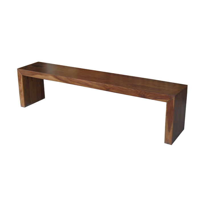 Luro Sheesham Wood Bench Union Rustic Size: 18" H x 60" W x 14" D
