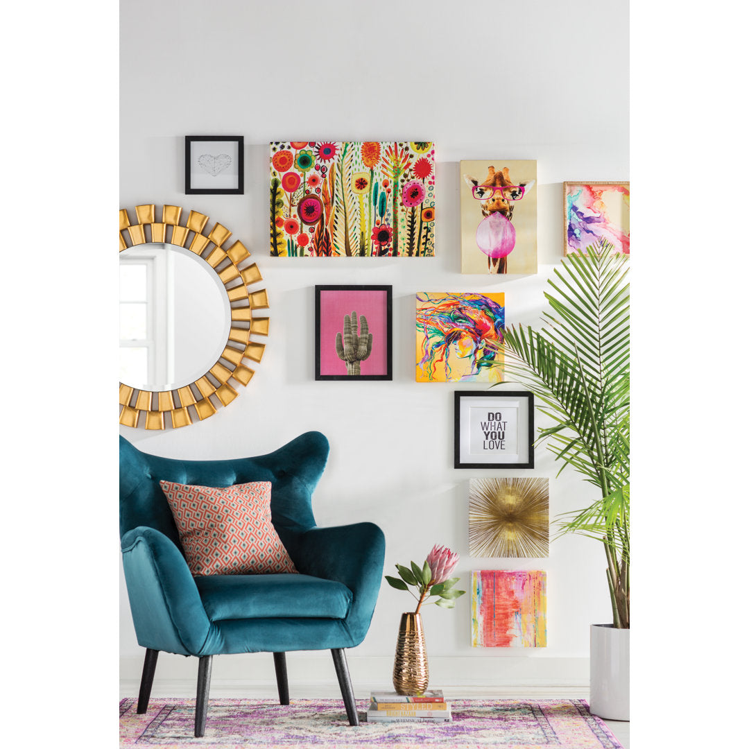 Danney 30'' Wide Tufted Velvet Wingback Chair House of Hampton® Fabric: Dark Teal Velvet