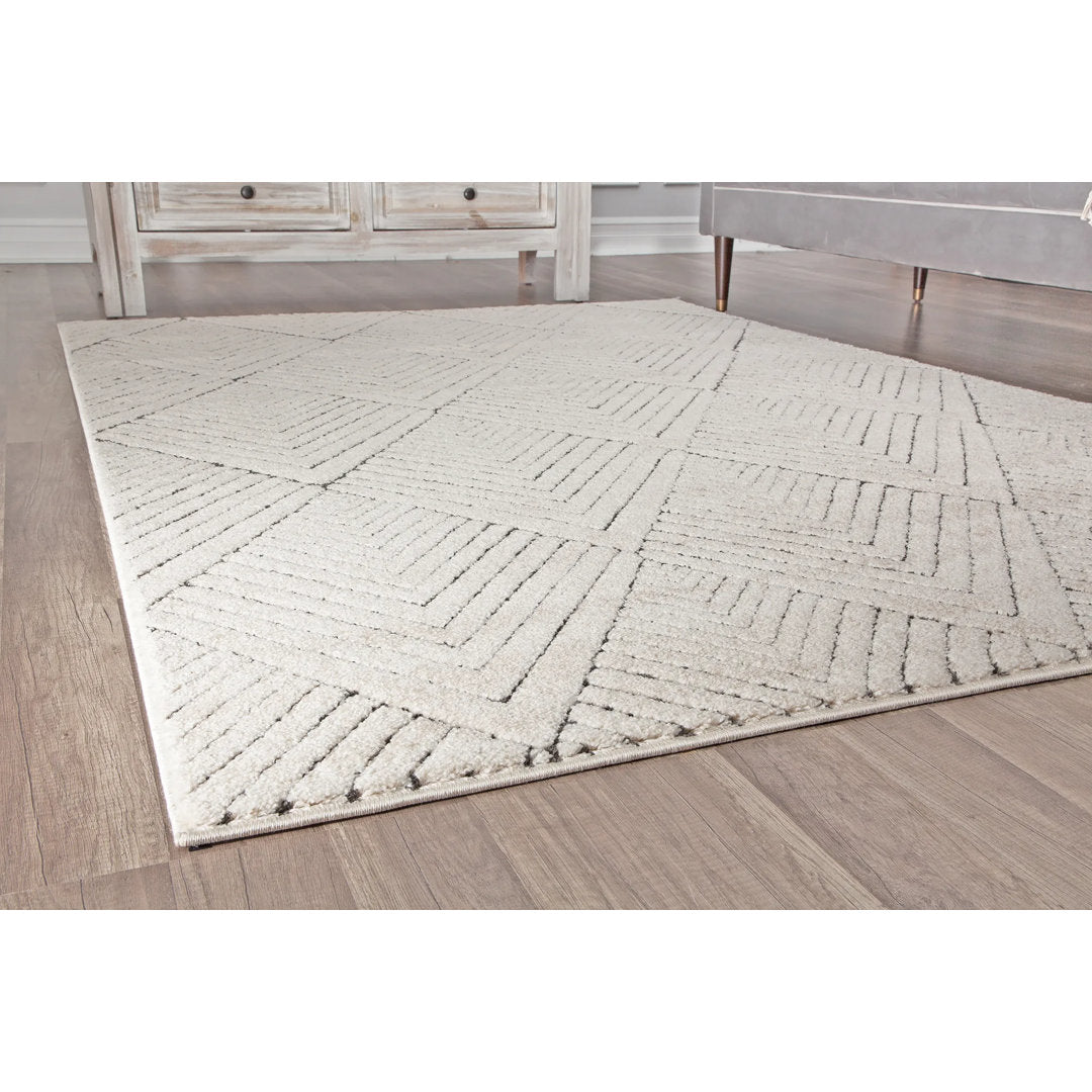 Cadence Contemporary Alabaster Area Rug CosmoLiving by Cosmopolitan Rug Size: Rectangle 6' x 9'