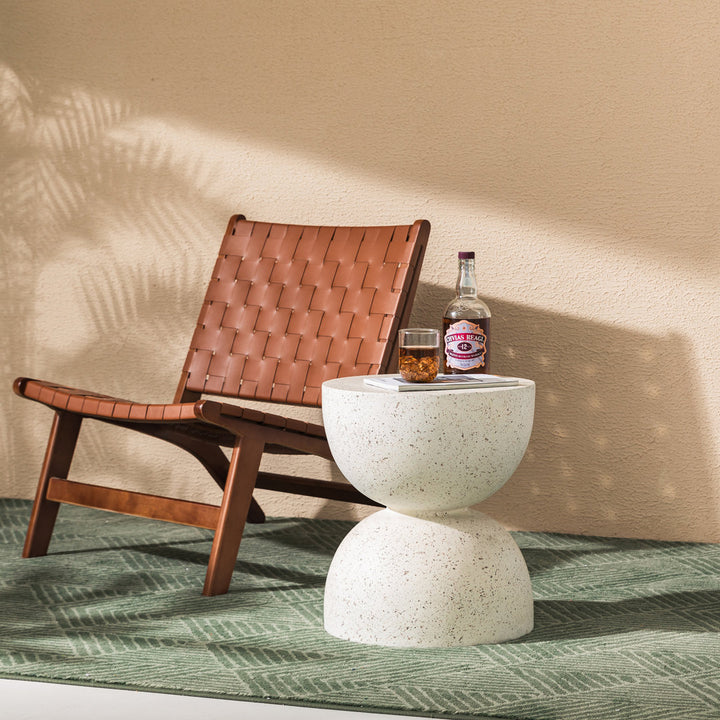 Ruiz 17.75'' Tall Accent Stool Joss & Main Color: White Terrazo