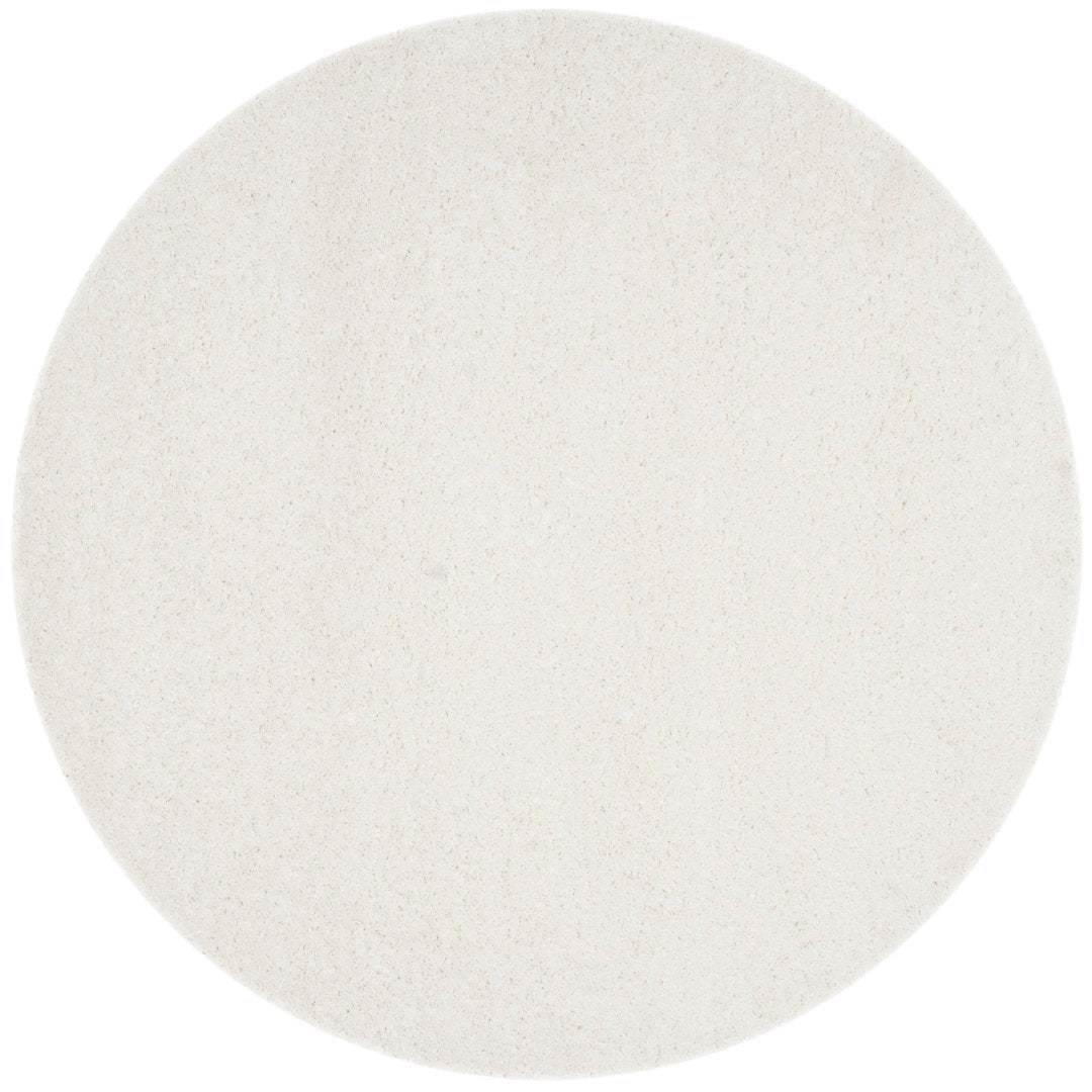Assar White Area Rug Wade Logan® Rug Size: Round 9'