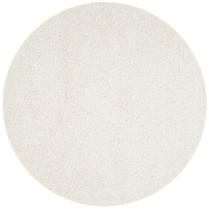 Assar White Area Rug Wade Logan® Rug Size: Round 9'
