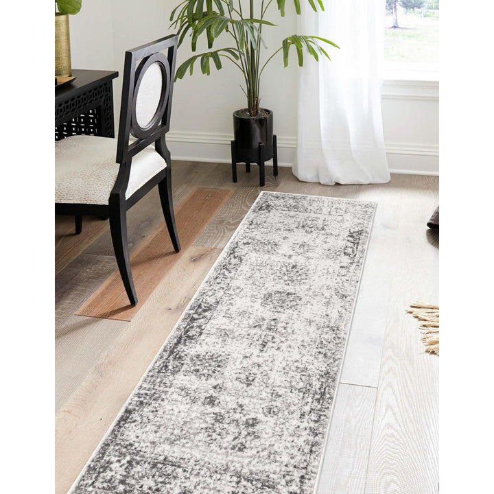 Brandt Floral Gray Area Rug Mistana™ Rug Size: Runner 2' x 9'10"