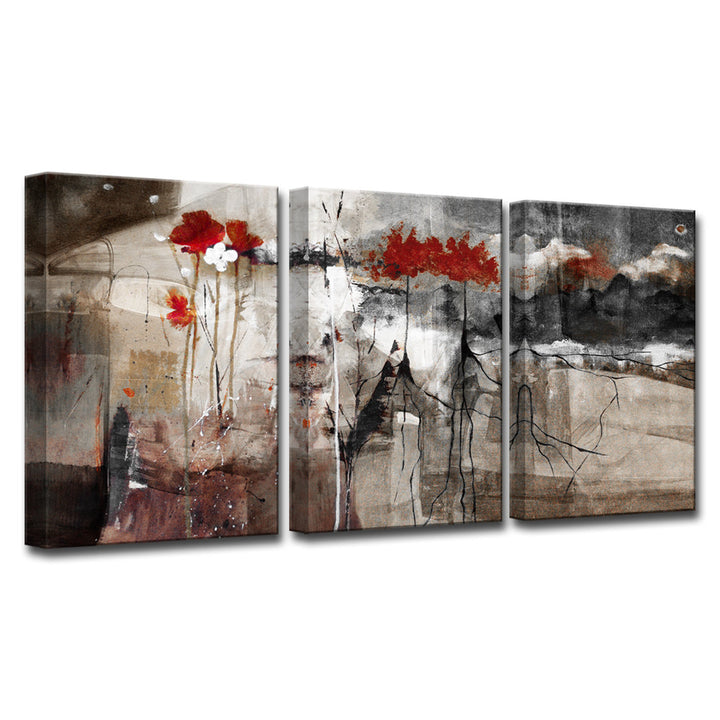 Abstract by Tristan Scott - 3 Piece Wrapped Canvas Graphic Art Print Set Wrought Studio™