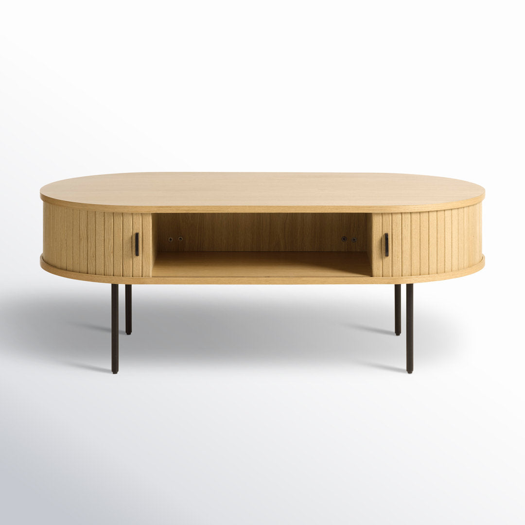 Iris Coffee Table AllModern Color: Natural Oak