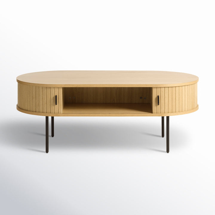 Iris Coffee Table AllModern Color: Natural Oak