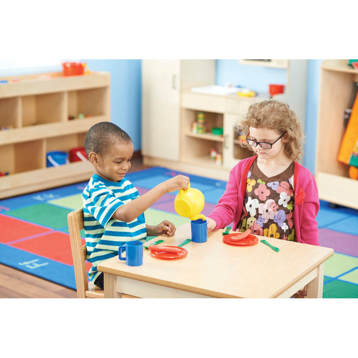 Wood Square Writing Table Childcraft Size: 28" H x 30" L x 30" W