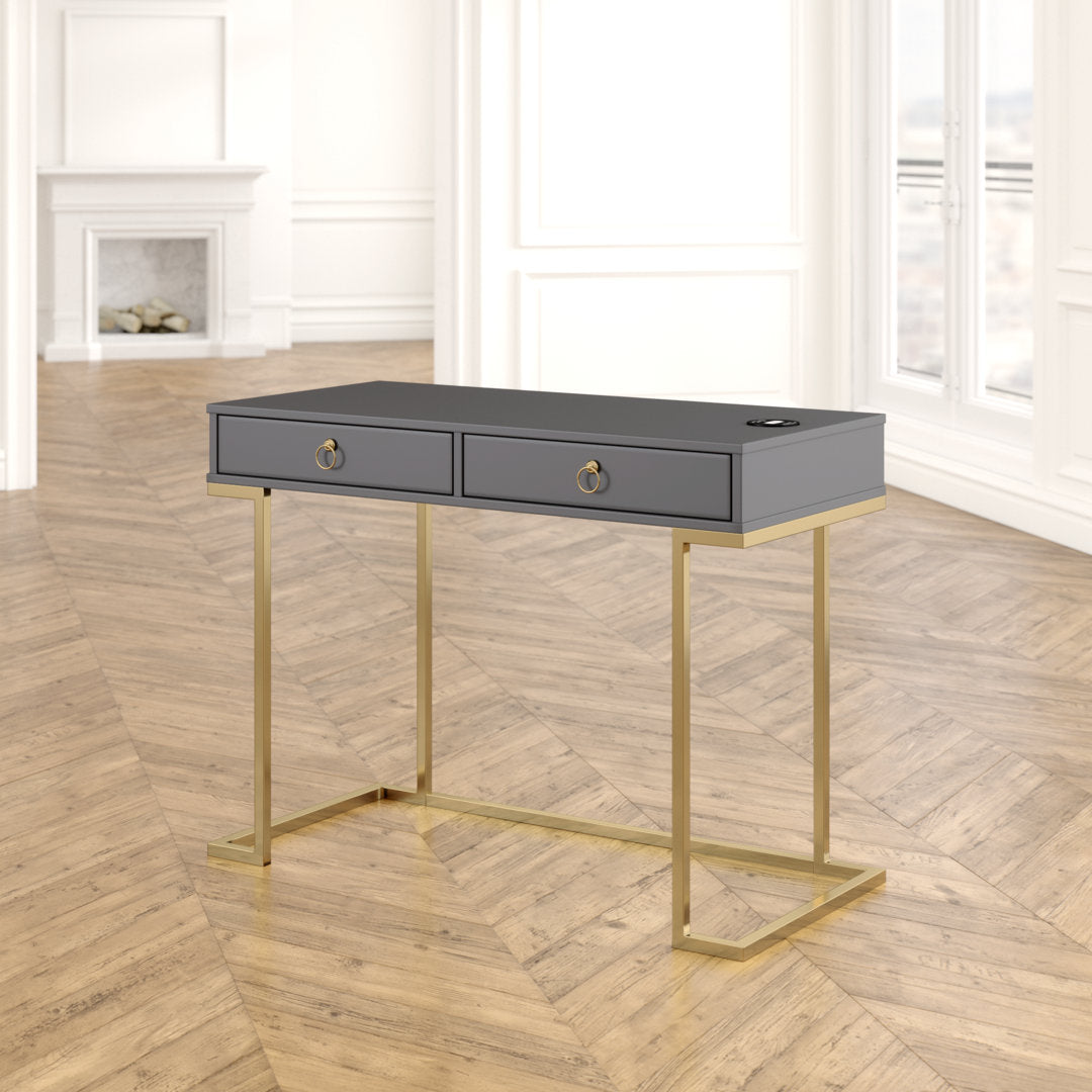 Battista Writing Desk Willa Arlo™ Interiors Color (Top): Graphite Gray