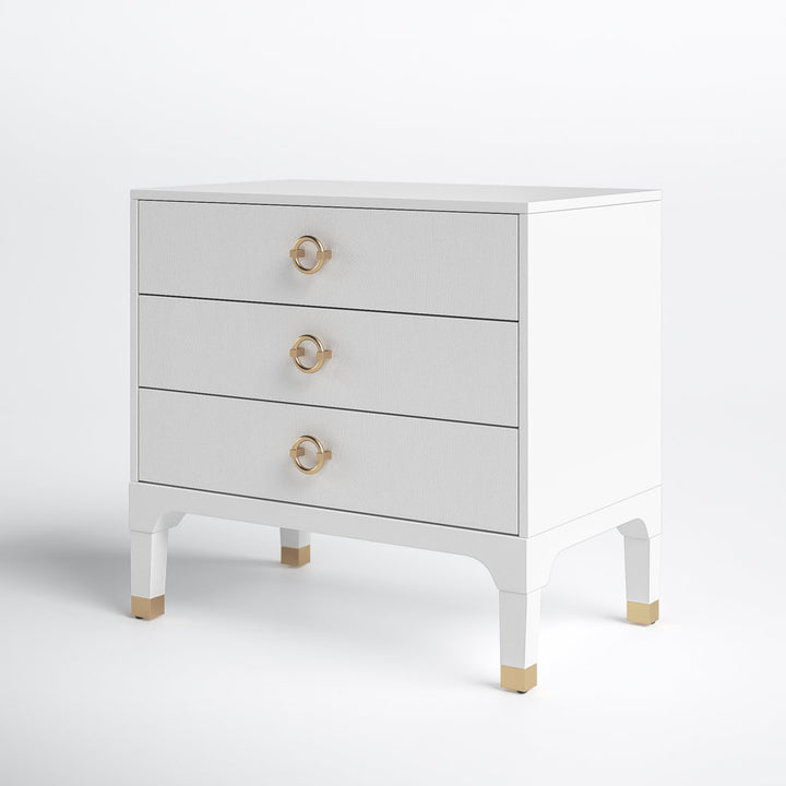 Quincy 3 - Drawer Nightstand Joss & Main Color: White