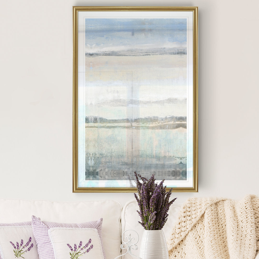 E Transitional Space I' - Print on Canvas Wade Logan® Size: 18.5" H x 24.5" W x 1.5" D Format: Gold Framed