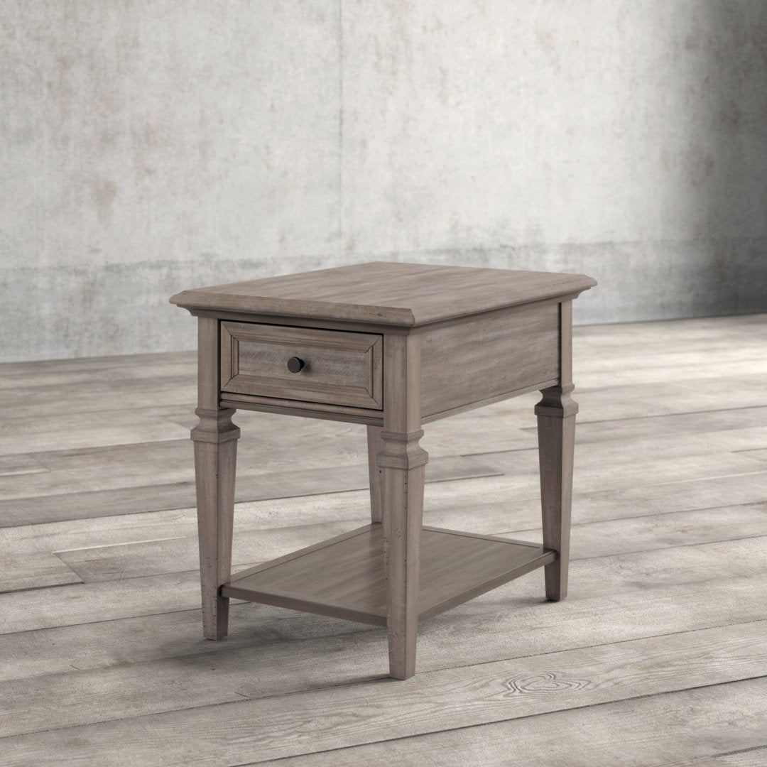 Dube End Table with Storage Laurel Foundry Modern Farmhouse®