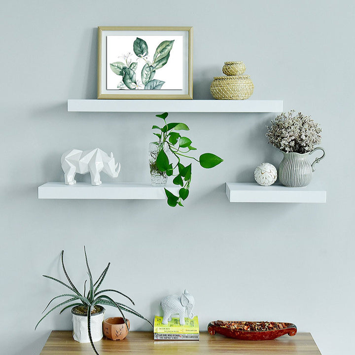 Bovina Floating Shelf Winston Porter Size: 2" H x 16" W x 9.25" D Finish: White