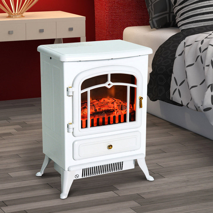 Manor Electric Fireplace Charlton Home® Finish: White