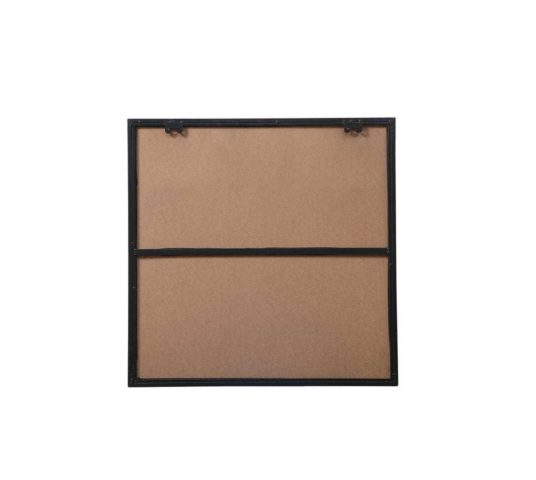 Valparaiso Accent Mirror Wade Logan® Size: 24"  x 24"  Finish: Black