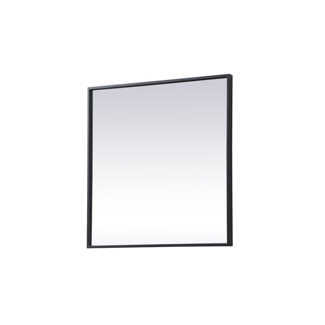 Valparaiso Accent Mirror Wade Logan® Size: 24"  x 24"  Finish: Black