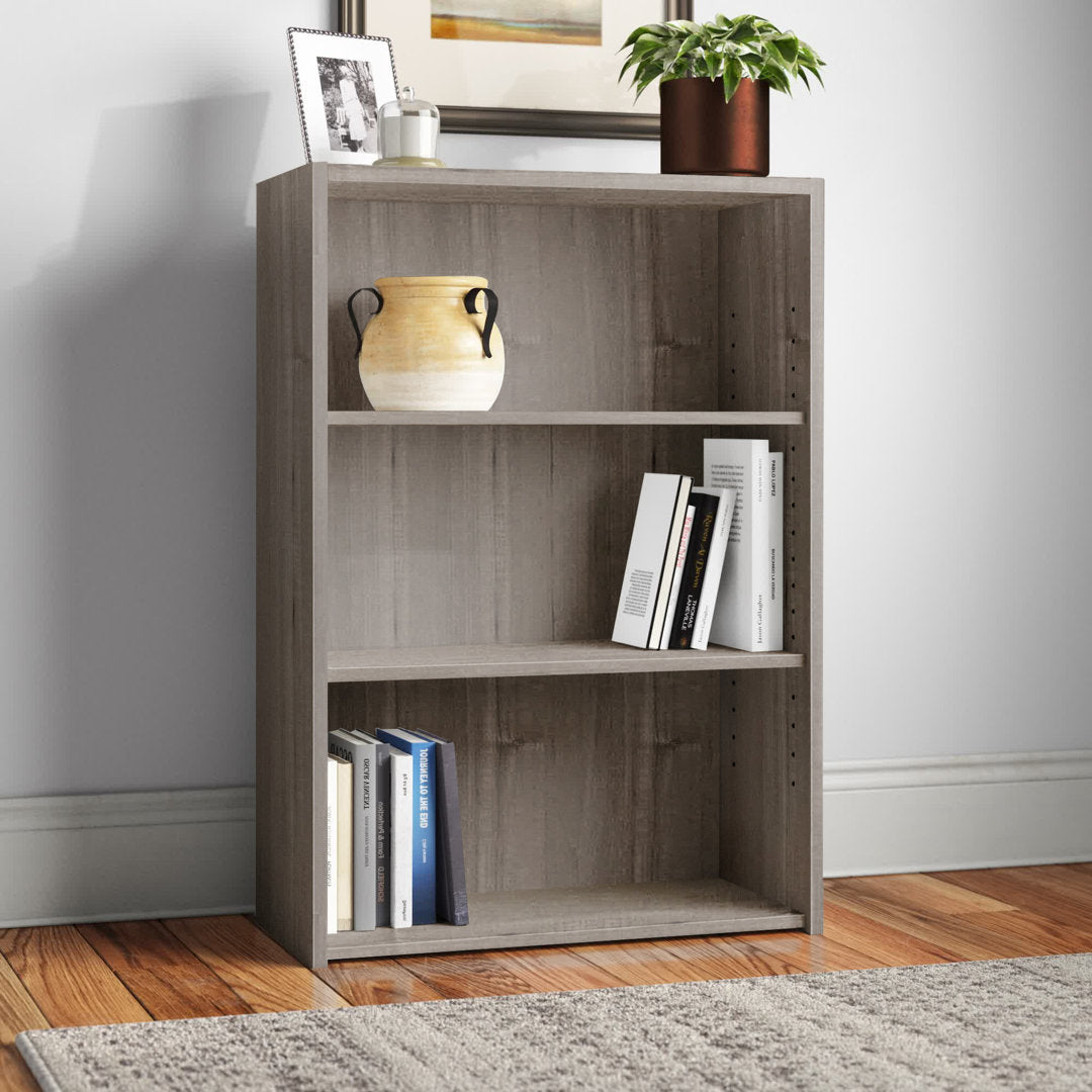 Arisztid 35.28" H x 24.57" W Standard Bookcase Lark Manor™ Color: Silver Sycamore