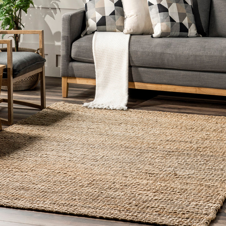 Annelynn Farmhouse Handmade Jute Natural Rug Birch Lane™ Rug Size: Square 6'