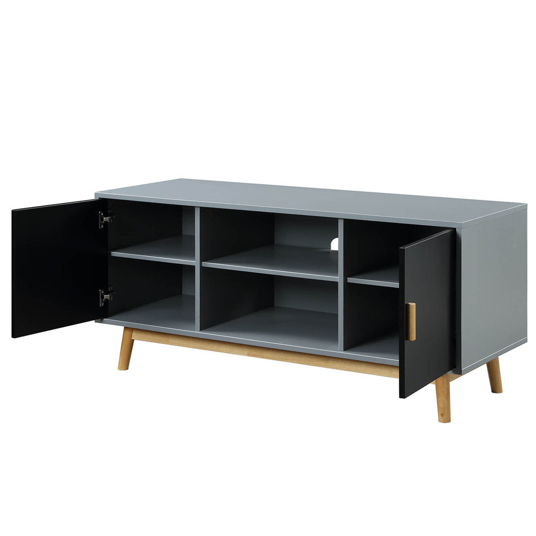 Asten Bartling TV Stand for TVs up to 46" Wade Logan® Color: Gray/Black