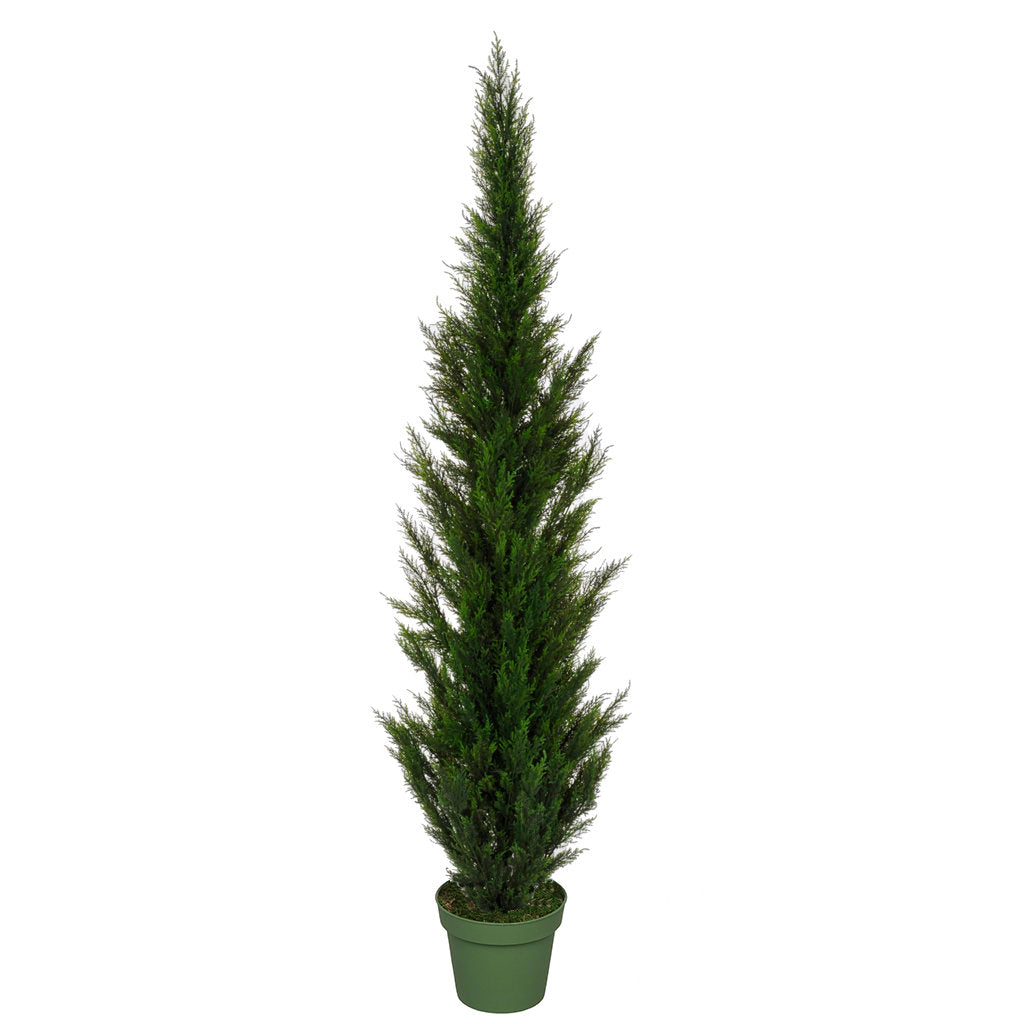 Artificial Floor Cedar Faux Tree in Pot Red Barrel Studio® Size: 71" H x 16" W x 16" D