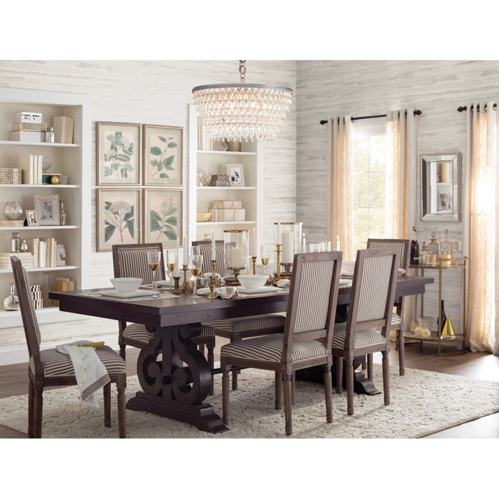 Kalysia 42'' Solid Wood Trestle Dining Table Canora Grey