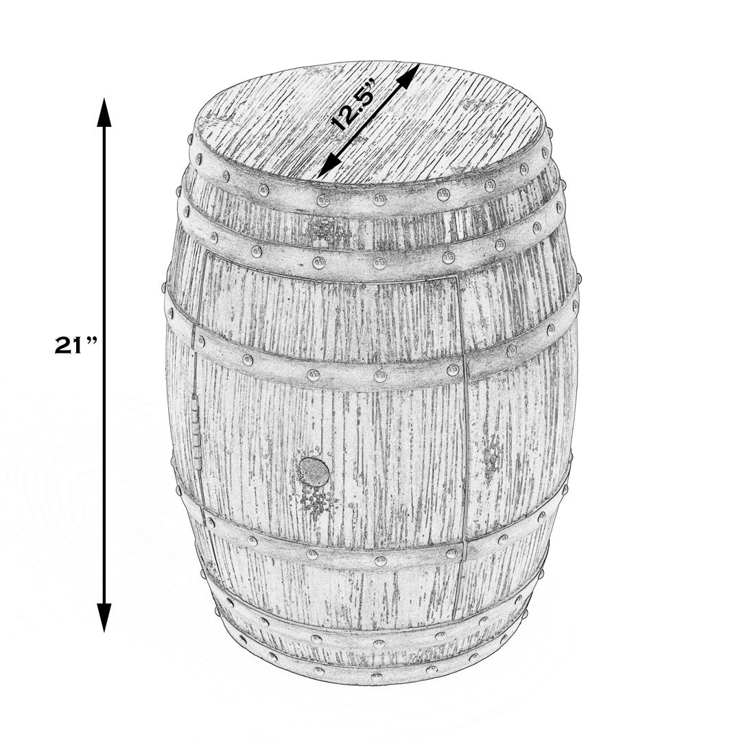 Bloomingdale Barrel End Table The Twillery Co.®