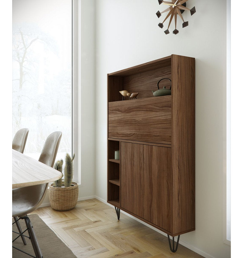 Barta Secretary Desk Wade Logan® Color: Walnut