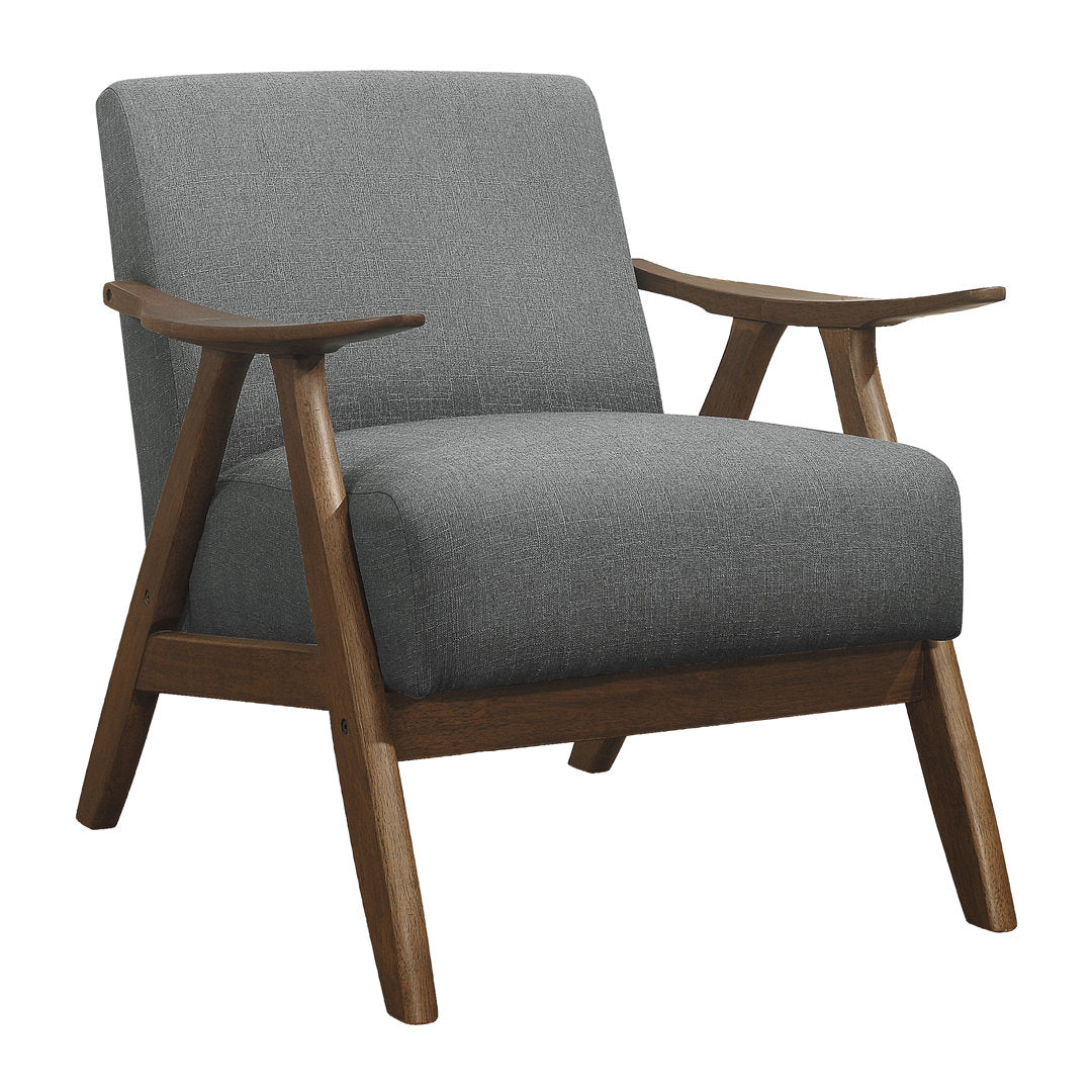 Hofstetter 72.39Cm Wide Polyester Armchair George Oliver Fabric: Gray Linen
