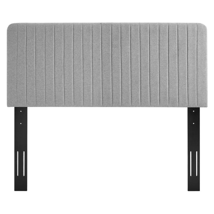 Milenna Channel Tufted Headboard Mercer41 Color: Gray Size: Twin