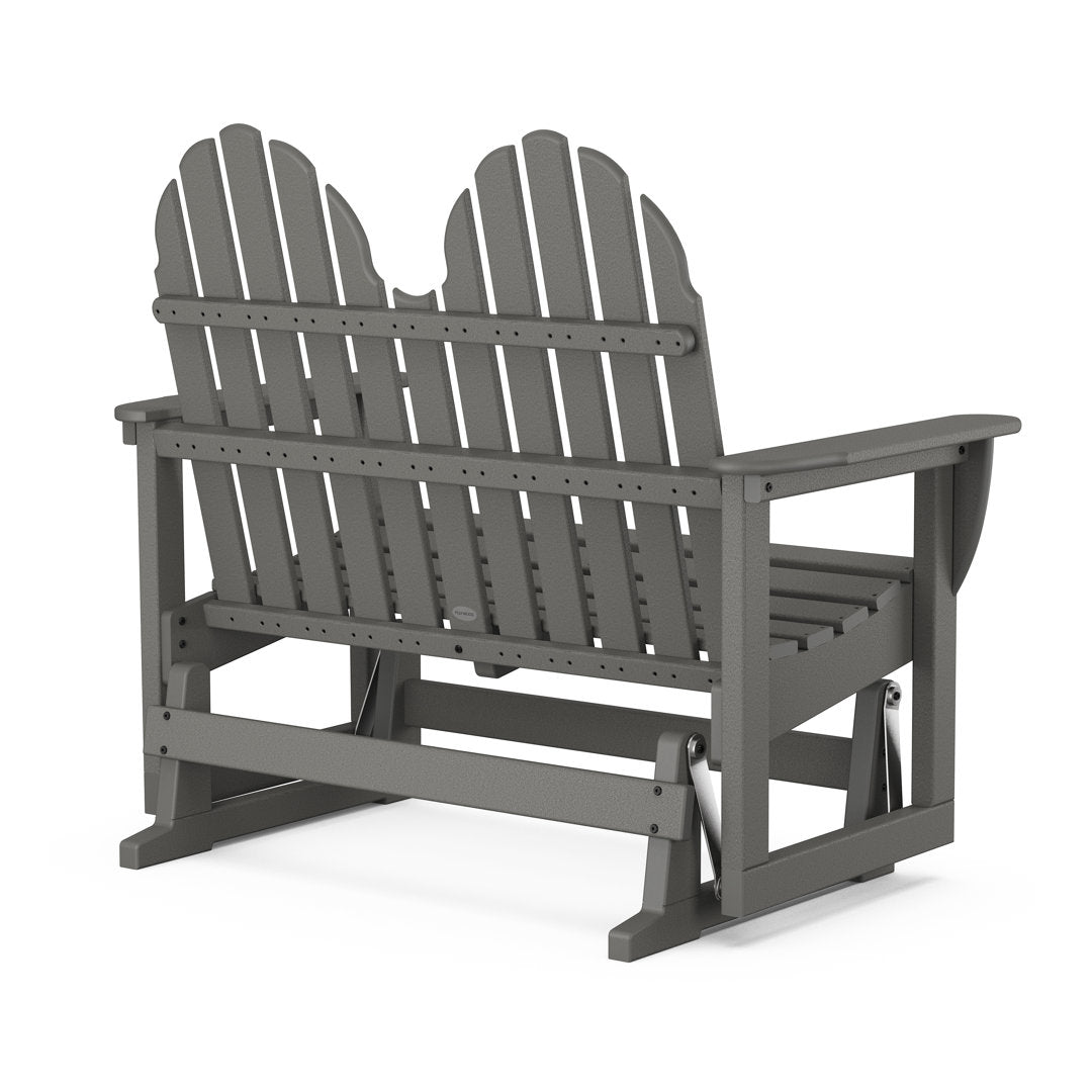 Classic Adirondack 48" Glider POLYWOOD® Frame Color: Slate Gray