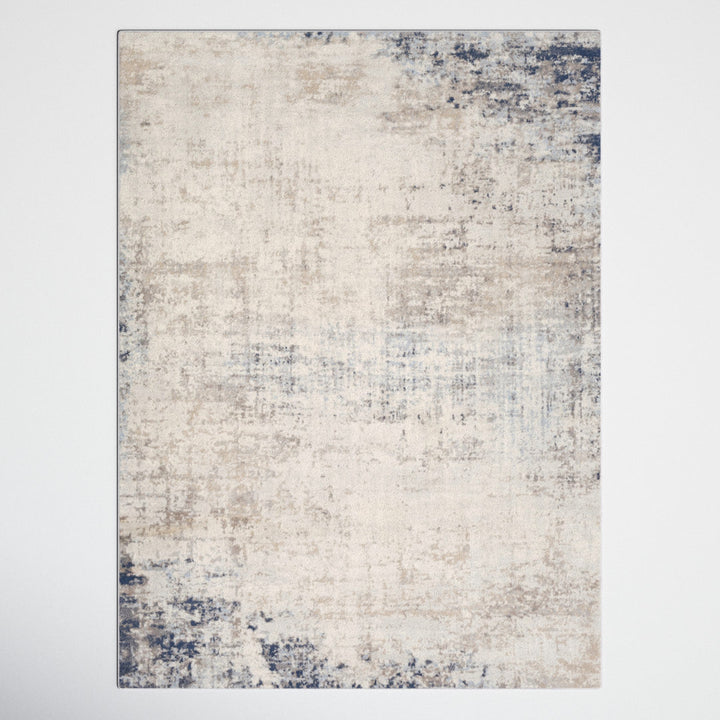Jemison Abstract Blue/Ivory Area Rug Trent Austin Design® Rug Size: Rectangle 9' x 12'3"
