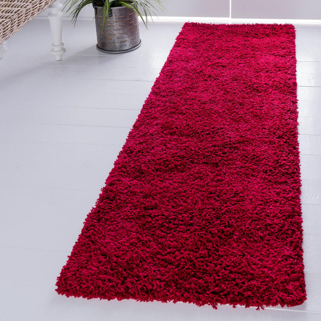 Angeline Cherry Red Area Rug Ebern Designs Rug Size: Runner 2'6" x 16'5"