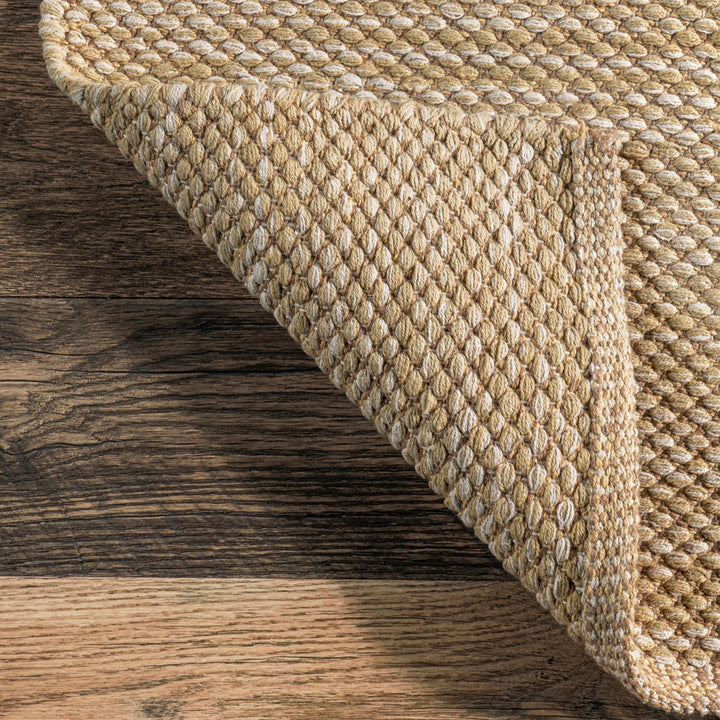 Parnell Farmhouse Eco-friendly Handmade Soft Cotton Tan Rug Union Rustic Rug Size: Rectangle 3' x 5'