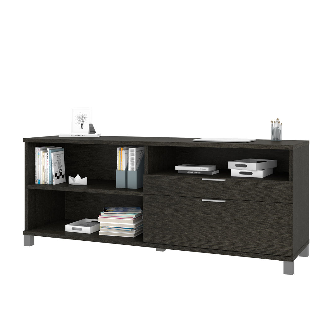Idael 2 - 72W Credenza with 2 Drawers Ivy Bronx Finish: Gray