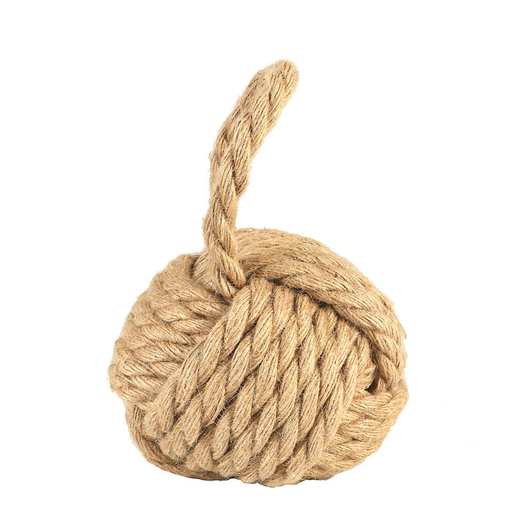 Dag Rope Knot Weighted Floor Stop Breakwater Bay Finish: Brown