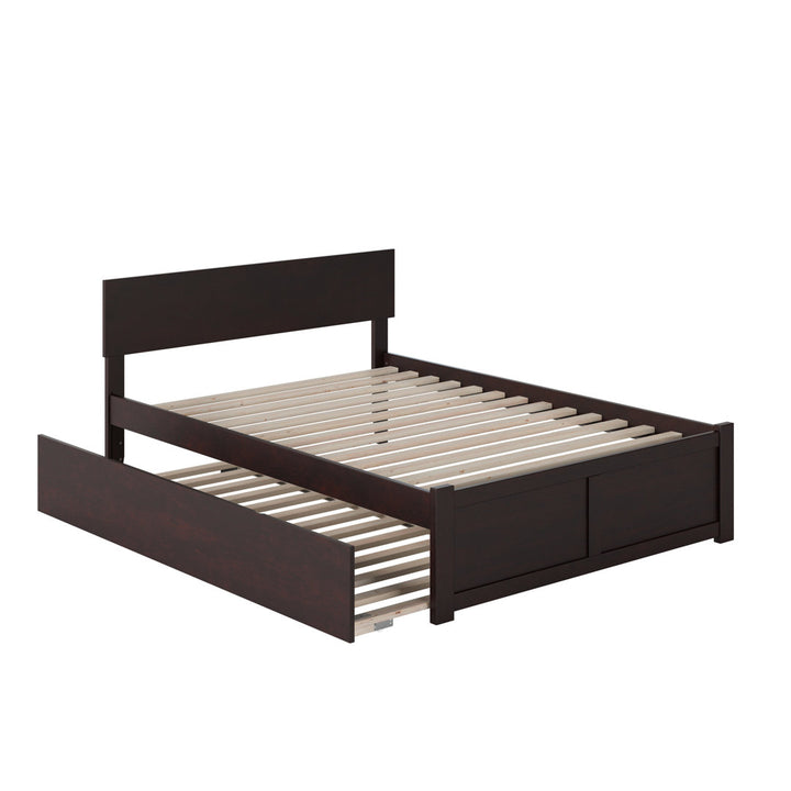 Bueno Park Solid Wood Platform Bed with Footboard and Trundle Viv + Rae™ Bed Frame Color: Espresso Size: Full