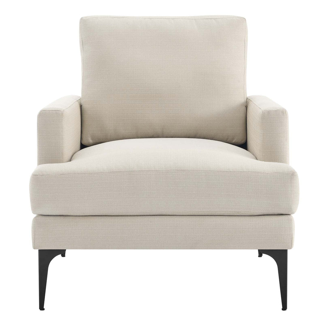 Moreva Upholstered Fabric Armchair Beige